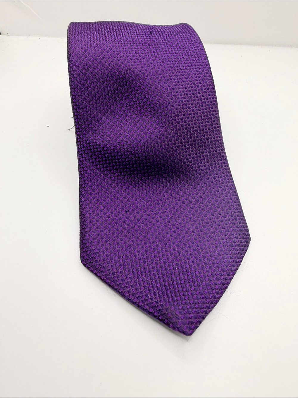 Nordstrom Men's Deep Purple Textured Silk Tie